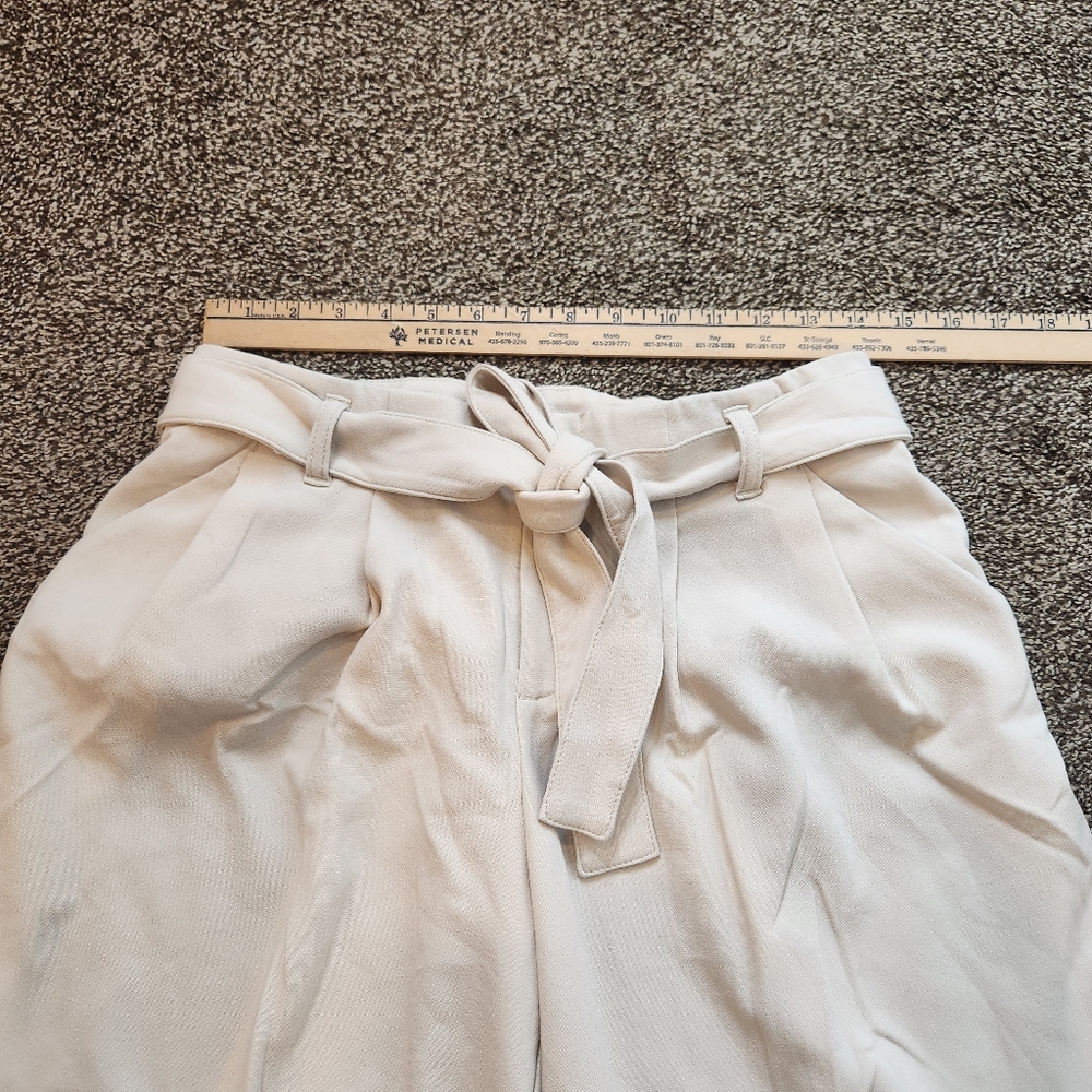 Anthropologie Mauve High Rise Tie Waist Culottes Size 2 - Picture 6 of 8